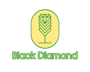 Diamond Chalice Outline logo design