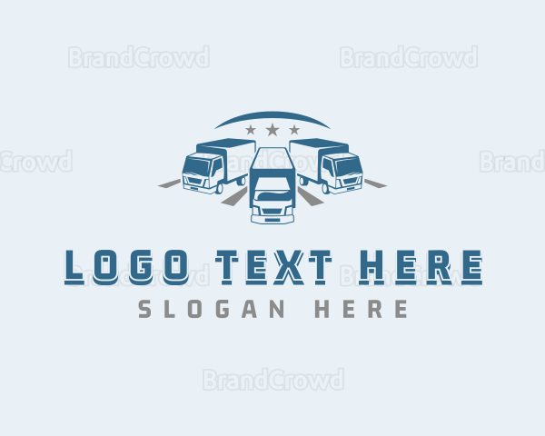 Cargo Trucking Transportation Logo