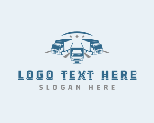 Fleet - Cargo Trucking Transportation logo design