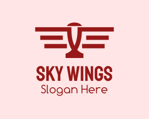 Aircraft - Simple Red Aircraft logo design
