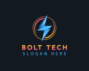 Electric Thunder Bolt logo design