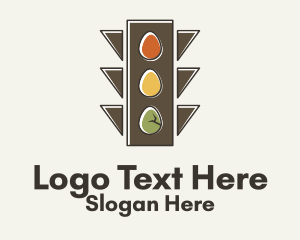 Go - Egg Traffic Stoplight logo design