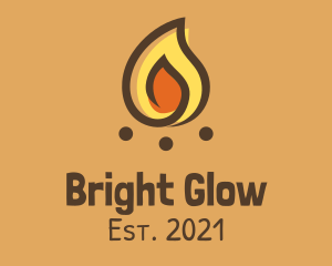 Light - Minimalist Bonfire Light logo design
