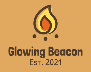 Light - Minimalist Bonfire Light logo design