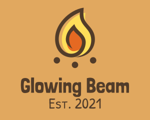 Light - Minimalist Bonfire Light logo design