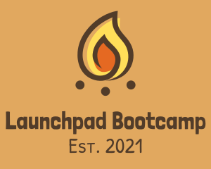 Bootcamp - Minimalist Bonfire Light logo design