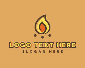 Traveller - Camping Bonfire Flame logo design