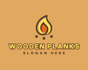 Camping Bonfire Flame logo design