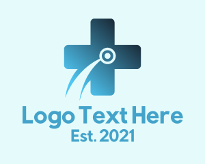 Cross - Digital Medical Cross logo design