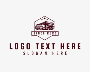 Logistics Transportation Truck Logo