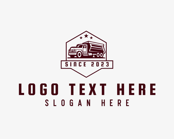 Forwarding - Logistics Transportation Truck logo design