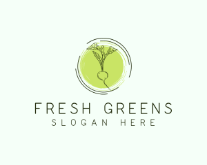 Vegetable - Vegetable Radish Gardening logo design