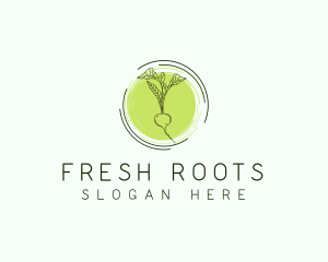 Radish - Vegetable Radish Gardening logo design