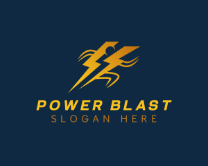 Human Power Thunder logo design