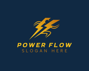 Human Power Thunder logo design