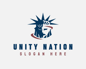 Statue Liberty America logo design