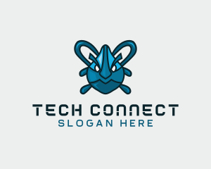 Interactive - Monster Head Tech logo design