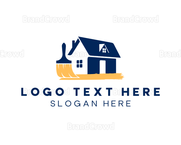 House Painting Renovation Logo