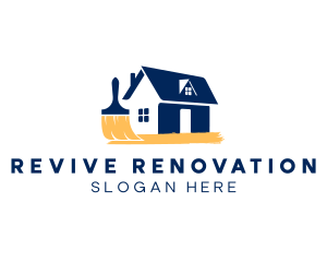 Renovation - House Painting Renovation logo design
