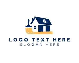 House - House Painting Renovation logo design