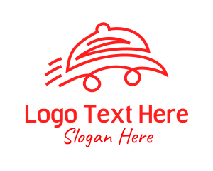 Minimalist - Red Delivery Car logo design