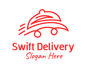 Red Delivery Car logo design