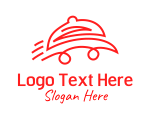 Red Delivery Car logo design