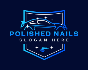 Cleaning Car Auto Wash logo design