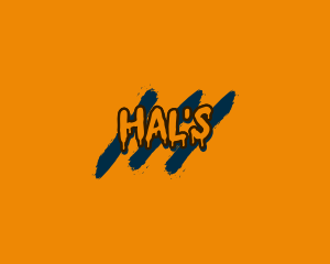 Halloween Graffiti  Wordmark Logo