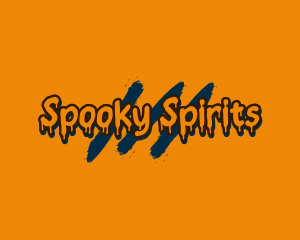 Halloween Graffiti  Wordmark logo design