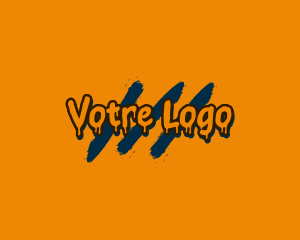 Grunge - Halloween Graffiti  Wordmark logo design