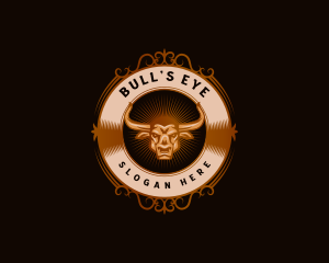 Bull Texas Ranch logo design