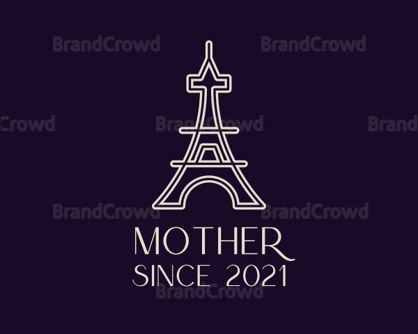Eiffel Tower Landmark Logo