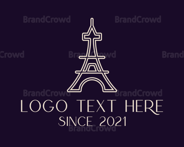 Eiffel Tower Landmark Logo