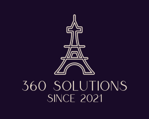 Eiffel Tower Landmark logo design