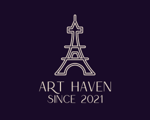 Eiffel Tower Landmark logo design