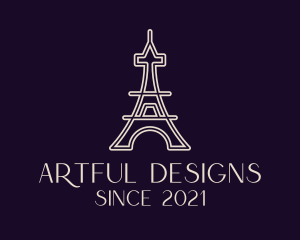 Eiffel Tower Landmark logo design