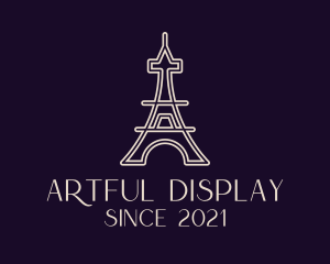 Eiffel Tower Landmark logo design