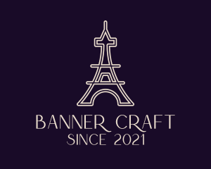 Eiffel Tower Landmark logo design