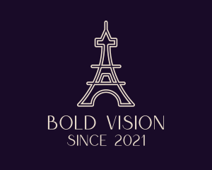 Eiffel Tower Landmark logo design