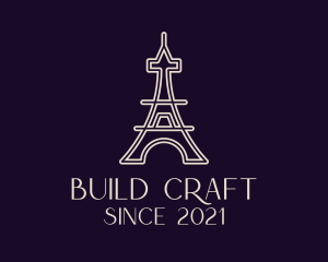 Eiffel Tower Landmark logo design