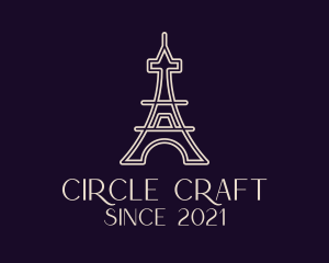 Eiffel Tower Landmark logo design