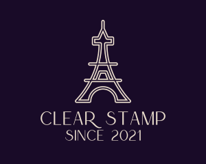 Eiffel Tower Landmark logo design