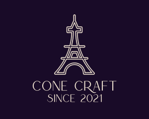 Eiffel Tower Landmark logo design