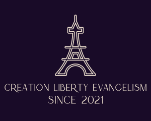 Eiffel Tower Landmark logo design