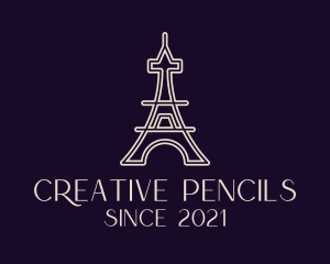 Eiffel Tower Landmark logo design