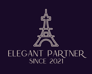 Eiffel Tower Landmark logo design