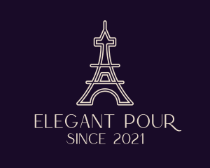 Eiffel Tower Landmark logo design