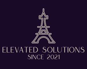 Eiffel Tower Landmark logo design