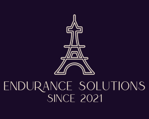 Eiffel Tower Landmark logo design